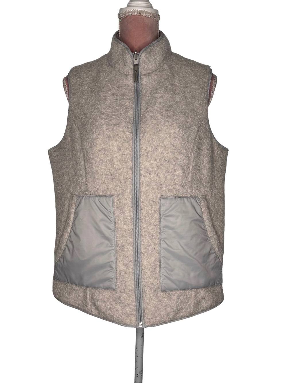 Smartwool Second Cut Fleece Vest in Gray & Blue